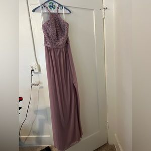 David’s bridal bridesmaid dress pink/mauve color